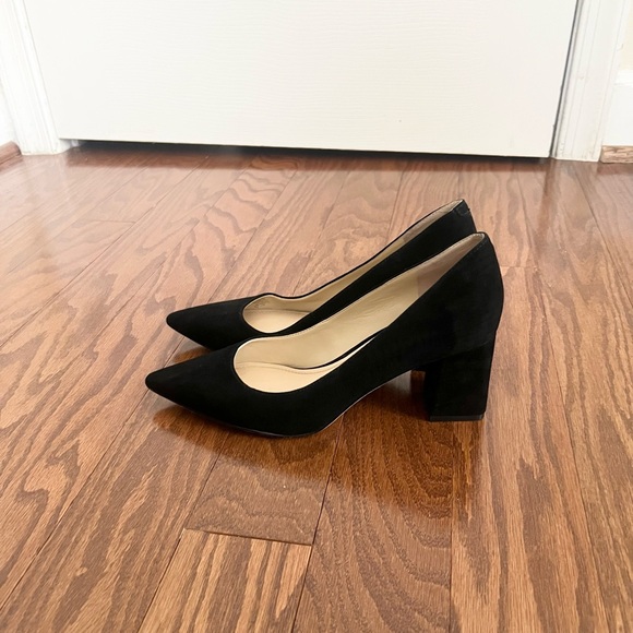 Marc Fisher Zala Block Heel Black Suede - Picture 1 of 9